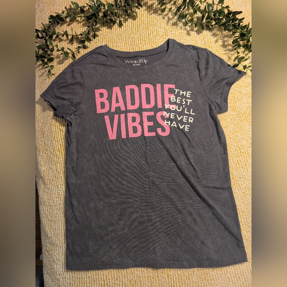 Baddie Vibes Xs The Best You'll Never Have Gray Fitted Short Sleeve T-Shirt